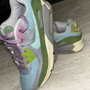 Nike air max 90 SE Pastel Blue, Green & Lavender Retro Air Max Sneakers